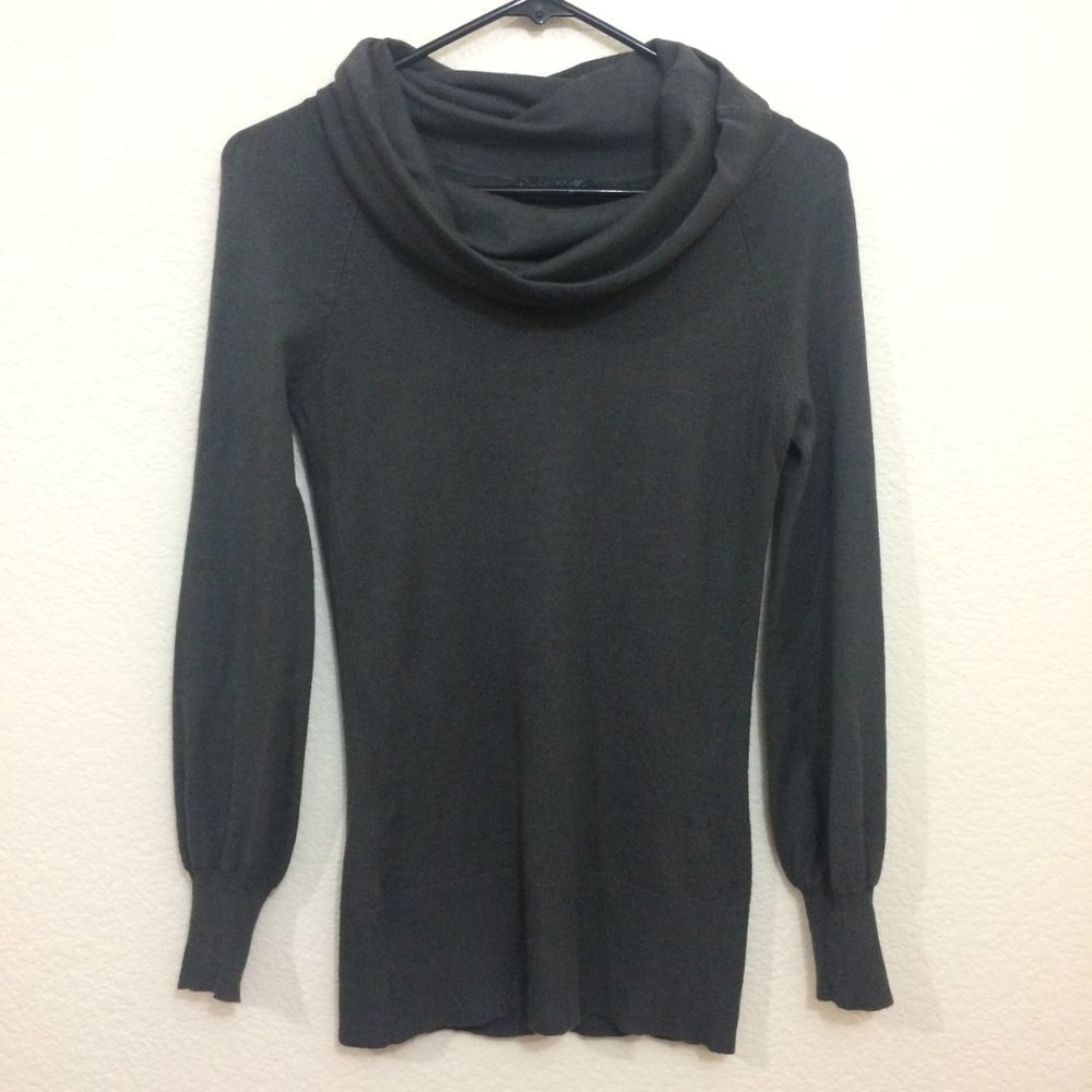 4/$25 🛍 Rampage Small Knit Sweater Gray Cowl Neck - Picture 2 of 10